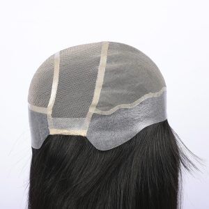 High Quality Wholesale hair replacement Full hand tied Glueless Human Hair Silicone Medical Wig For Alopecia Patients